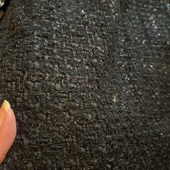 ARMANI COLLEZIONI Black Tweed Wool/Silk Sparkly Suit  Gorgeous - Picture 8 of 14